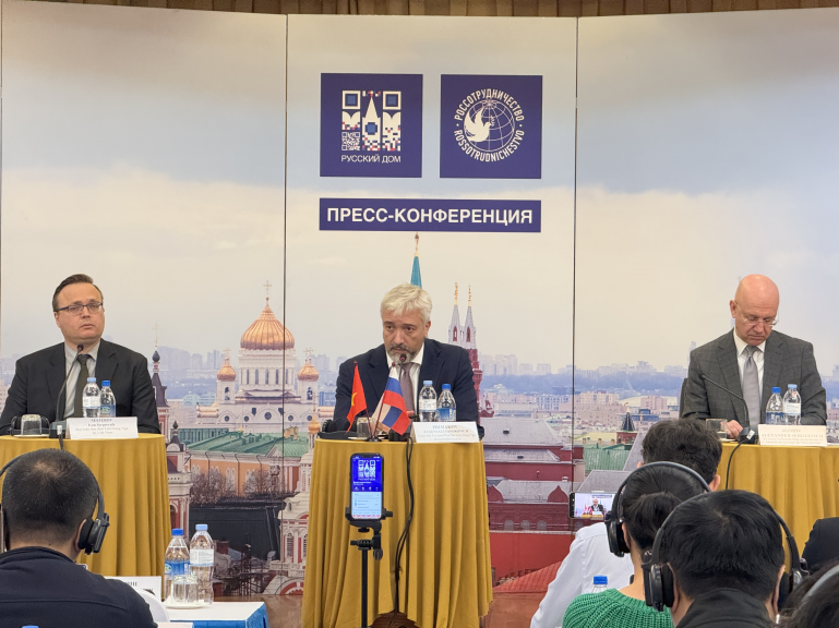 Họp báo về kết quả Hội nghị khu vực của đại diện Rossotrudnichestvo tại Trung Đông, Nam Á và Đông Nam Á