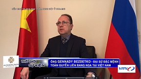 Интервью Посла России во Вьетнаме Г.С.Бездетко  телеканалу VITV о состоянии российской экономики спустя год после начала конфликта на Украине 